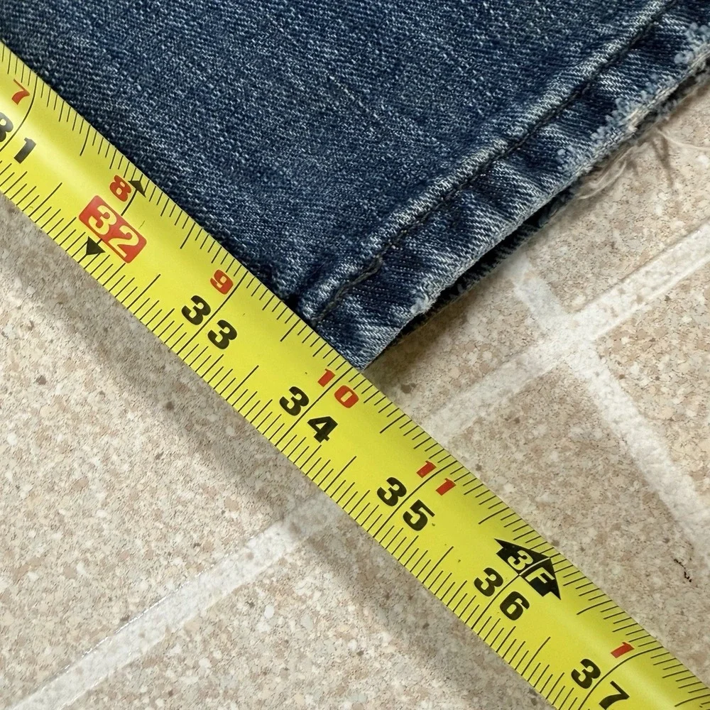 Vtg Y2K Polo Ralph Lauren THOMPSON Relaxed Fit Blue Denim Jeans 34x34 Wide Leg